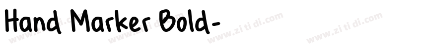 Hand Marker Bold字体转换
